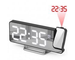 Nuvance Digitale Wekker met Projectie - Digitale Klok Slaapkamer - Snooze Functie - Wekkers Digitaal - Alarmklok — cadeau in Elektronica