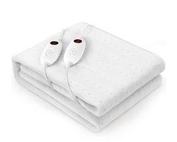 Elektrische deken voor tweepersoonsbed - 187 x 139 cm - Machinewasbaar - 6 Temperaturen - Oververhittingsbeveiliging — cadeau in Cadeau-ideeën