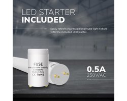 LED TL Buis 120cm - T8 G13 fitting - 3000K warm wit - 18 Watt 1980 lumen (110lm/W) Flikkervrij - Vervangt 36 Watt (36W/830) - Incl. Starter — cadeau in Cadeau-ideeën