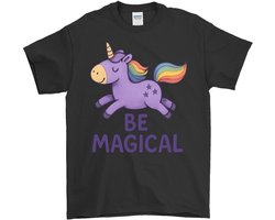 Unicorn Shirt – BE MAGICAL – Schattige Outfit – Unisex T-Shirt voor Dames & Heren – Leuk Cadeau — cadeau in Mode & Accessoires