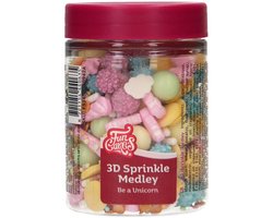 FunCakes 3D Sprinkle Medley - Be a Unicorn - 70g - Eetbare Taartdecoratie — cadeau in Kookcadeaus