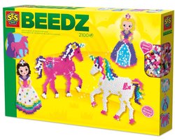SES Creative Beedz Strijkkralen - Eenhoorns en Prinsesjes - Voor Meisjes vanaf 5 Jaar - 2100 Stuks - Knutselen - PVC-Vrij - Schoencadeautjes Sinterklaas — cadeau in Spellen & Speelgoed