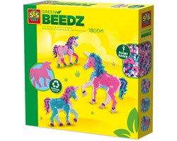 SES Creative - Green Beedz - Unicorn - Strijkkralen - 1800 Stuks - Gerecycled Materiaal - Duurzaam - Vanaf 5 Jaar — cadeau in Spellen & Speelgoed