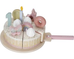 Little Dutch Houten verjaardagstaartje Pink FSC — cadeau in Cadeau-ideeën