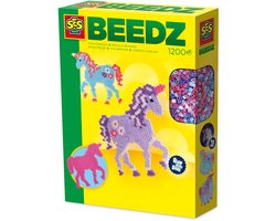 SES Creative Beedz Strijkkralen Set - Fantasie Paard - Voor Meisjes vanaf 5 Jaar - 1200 Stuks - Knutselen - PVC-Vrij - Schoencadeautjes Sinterklaas — cadeau in Spellen & Speelgoed