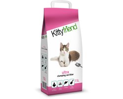 Kittyfriend Ultra Clumping - Kattenbakvulling - 15 l — cadeau in Cadeau-ideeën