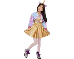 Smiffys - Kittycorn Kinder Kostuum - Kids tm 6 jaar - Goudkleurig — cadeau in Spellen & Speelgoed