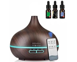 SensaHome ZEN300 Aroma diffuser - Met Etherische Oliën - Zwart — cadeau in Verzorging