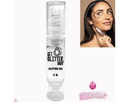GetGlitterBaby® Huid Lijm voor Chunky Festival Glitters / Gezicht en Lichaam Glitterlijm Glittergel / Face and Body Glitter Jewels Gel Glue Huidlijm met Pompje — cadeau in Verzorging