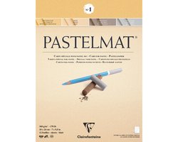 Clairefontaine Pastelmat - Papier voor Pastelkrijt - No.1 - 360 g - 18 x 24 cm - 4 kleuren — cadeau in Hobby