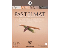 Clairefontaine Pastelmat - Papier voor Pastelkrijt - No.2 - 360 g - 18 x 24 cm - 4 kleuren — cadeau in Hobby