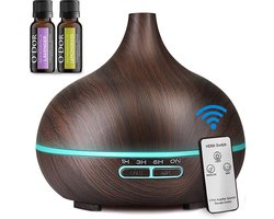 O'dor® Luchtbevochtiger - Aroma Diffuser met Geur Olie - Automatische Air Humidifier voor Slaapkamer, Babykamer, Woonkamer, Kinderkamer - Ambiance Geurdiffuser - Geurverspreider Therapie - Elektrische Ultrasone Vernevelaar & Geurverstuiver - 550ml — cadeau in Sport & Outdoor