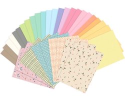 Gekleurd Knutselpapier Pastel (34 vellen) — cadeau in Hobby