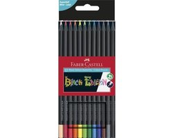 Faber-Castell kleurpotloden - Black Edition - 12 stuks - FC-116412 — cadeau in Hobby