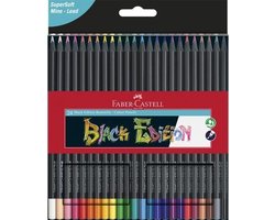 Faber-Castell kleurpotloden - Black Edition - 24 stuks - FC-116424 — cadeau in Hobby