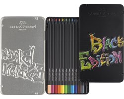 Faber-Castell kleurpotloden - Black Edition - 12 stuks in blik - FC-116413 — cadeau in Hobby