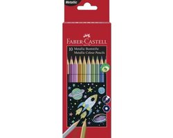 Faber-Castell kleurpotloden - metallic - 10 stuks - FC-201583 — cadeau in Hobby