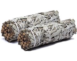 Witte Salie - smudge sticks - 2 stuks - smudgen — cadeau in Sport & Outdoor