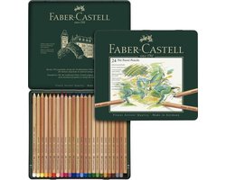 Faber-Castell pastelpotloden - blik 24 stuks -FC-112124 — cadeau in Hobby