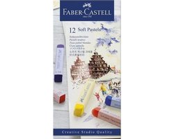 Faber-Castell pastelkrijt - Creative Studio - softpastel - 12 stuks - assorti kleuren - FC-128312 — cadeau in Hobby