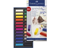 Faber-Castell pastelkrijt - halve lengte - 24 stuks - FC-128224 — cadeau in Hobby