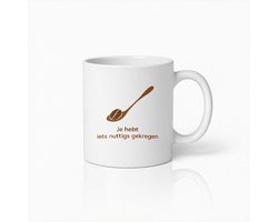 Vintage botanische Mok "Je hebt / iets nuttigs gekregen" – Stijlvolle kerstpakketmok voor praktische cadeauzoekers — cadeau in Cadeau-ideeën