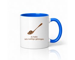 Vintage botanische Mok "Je hebt / iets nuttigs gekregen" – Stijlvolle kerstpakketmok voor praktische cadeauzoekers — cadeau in Cadeau-ideeën