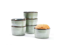 Dailygoods- Ovenschalen Set van 6 - Keramische Ramekins 240ml - Soufflé Schalen - Ovenbestendig - Hittebestendig Porselein - Perfect voor 6 Personen — cadeau in Kookcadeaus