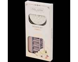 Wierook I Stokjes en kogeltjes I inclusief Luxe aardewerk schaaltje - Cinnamon — cadeau in Wonen & Interieur