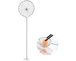 Zeef Skimmer kit, Lange Handvat Vergiet, Mini Roestvrij Staal Draad Voedsel Zeef Lepel Set, Fondue Zeef Roestvrij Staal Fondue Zeef — cadeau in Cadeau-ideeën