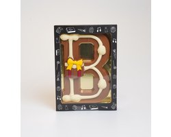 Luxe Gedecoreerde Melk Chocolade Letter B - 240 Gram — cadeau in Cadeau-ideeën