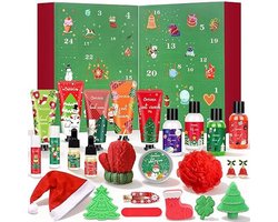 Beauty Adventskalender 2025 voor Vrouwen – 24 Dagen Verwennerij met Huidverzorging, Badbommen, Kaars, Handcrème & Lipbalsem – Cadeause — cadeau in Verzorging