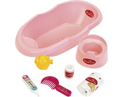 Klein Toys Princess Baby Coralie poppenverzorging - poppenbadje 41cm - incl accessoires - met potje - roze — cadeau in Spellen & Speelgoed