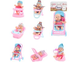 Baby Beau Mini Babypop Zittend, 12cm — cadeau in Spellen & Speelgoed