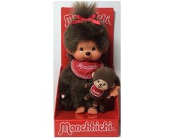 Monchhichi pop meisje met mini - 20 cm — cadeau in Spellen & Speelgoed