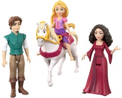 Disney Prinses Rapunzel Personageset met 3 kleine poppen en paard — cadeau in Spellen & Speelgoed