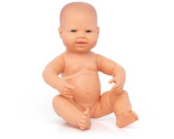 Miniland Baby jongenspop - Levensechte pop voor kinderen vanaf 0,5 jaar — cadeau in Spellen & Speelgoed