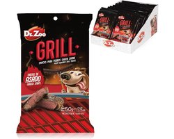4 X Dr Zoo Hondensnack GRILL meat flavoured steaks strips een verwennerij voor uw lieve schat. 50 gr 4 X = 200 gram — cadeau in Cadeau-ideeën