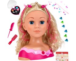 Klein toys - Princess Coralie Kaphoofd met make-up - 27 cm — cadeau in Spellen & Speelgoed