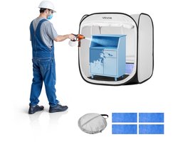 VEVOR Draagbare Spuitcabinetent (72x72.5x5 cm Werkoppervlak) Pop-up Spuitcabinetent voor Spuitverven, Waterdichte Spuitcabine voor Kleine Modellen, Sculpturen, Vazen, Fotolijsten, Pop-upontwerp — cadeau in Cadeau-ideeën