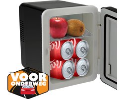 Denver Mini Koelkast - Koelen en Verwarmen - Skincare fridge - 12v Auto aansluiting - 4L - MFR404B - Zwart — cadeau in Gadgets
