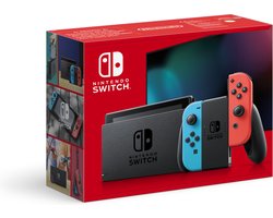 Nintendo Switch Console - Blauw/Rood — cadeau in Games, Films & Muziek