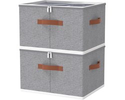 Unyqoos® Stijlvolle opvouwbare opbergdozen met ritssluiting voor kleding en dekens — cadeau in Cadeau-ideeën