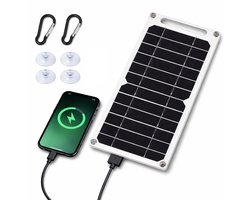 30W USB Zonnepaneel | Waterdicht IP65 | Outdoor Wandelen & Kamperen | Draagbare Oplader voor Smartphone & Powerbank | 6.8V Zonnepaneel Charger — cadeau in Sport & Outdoor