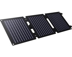 Trust Zuny 20W Draagbaar Zonnepaneel – Mobiele Solar oplader voor Smartphone, Tablet & Powerbank - Zwart — cadeau in Sport & Outdoor