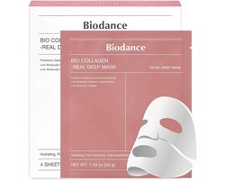 Biodance Bio Collagen Real Deep Mask - Gezichtsmasker - 4 stuks — cadeau in Verzorging