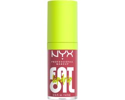 NYX Professional Makeup Fat Oil Lip Drip Lipgloss - Tot 12 uur hydratatie - Verrijkt met kruipbraamolie, framboosolie en squalaan - Chillin Like A Villain - 4,8 ml — cadeau in Verzorging