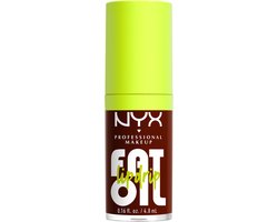NYX Professional Makeup Fat Oil Lip Drip Lipgloss - Tot 12 uur hydratatie - Verrijkt met kruipbraamolie, framboosolie en squalaan - Status Update - 4,8 ml — cadeau in Verzorging