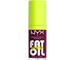 NYX Professional Makeup Fat Oil Lip Drip Lipgloss - Tot 12 uur hydratatie - Verrijkt met kruipbraamolie, framboosolie en squalaan - That's Chic - 4,8 ml — cadeau in Verzorging
