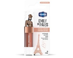 Vaseline x Emily in Paris Lip Oil Nude Crème, getinte lipgloss voor vollere lippen (1x4g) — cadeau in Verzorging